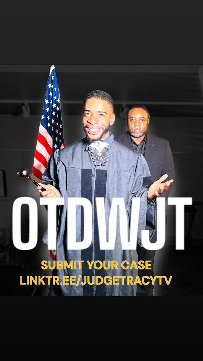 OnHISDOCKET's tweet photo. We have to give an amazing shoutout to JUDGE TRACY TV Court Marshall, Gee Herron! Tonight we conducted our first LIVE case and he came and did what he supposed to do! So thankful for people like you, Gee. Can’t wait for us to take this to the NEXT LEVEL‼️🔥 #OTDWJT #JudgeTracyTV https://t.co/f2CoZGkNjF