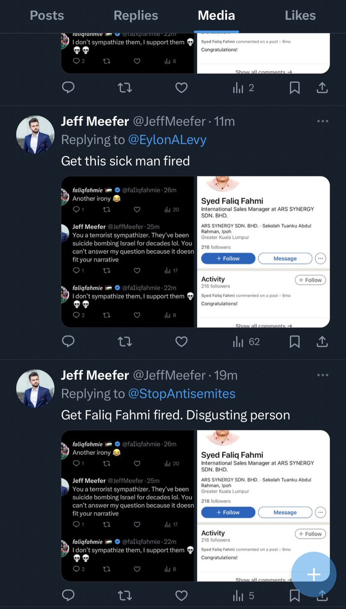 faIiqfahmie's tweet image. Si bodoh ni ingat sini US ke senang2 nak dox and get me fired sebab sokong Palestine’s liberation HAHA