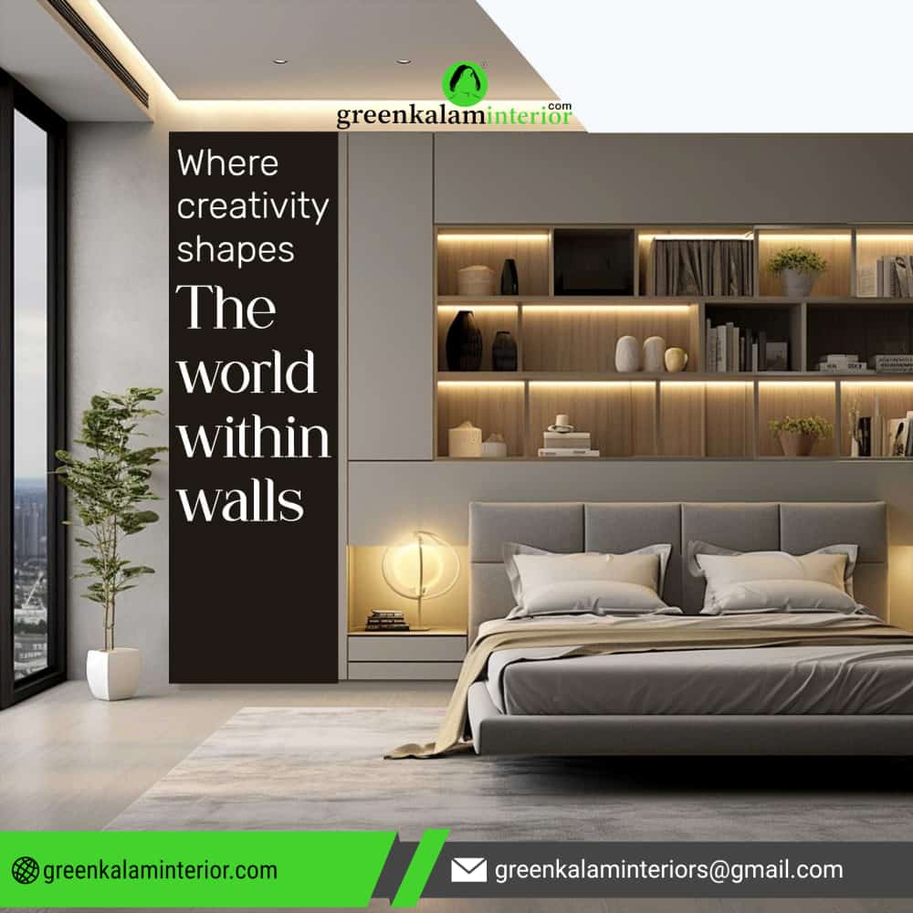greenkalam's tweet photo. Designing a bedroom interior involves creating a space that is not only aesthetically pleasing but also comfortable and functional.  

#greenkalaminterior
#homeinterior
#livingroominterior
#Modularkitchen
#glassslidingwardrobes
#interiordesignersinkodambakkam https://t.co/RpVtFI9Pye