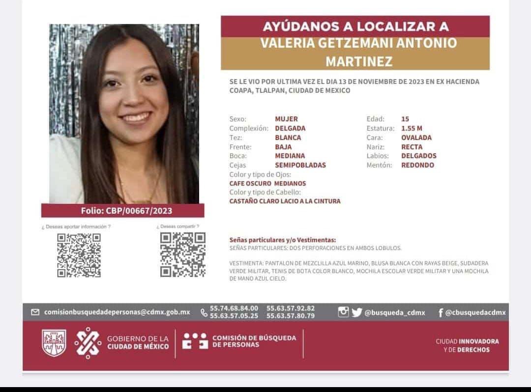 Vicen2Mayra's tweet photo. @isidrocorro @telediario Su apoyo para compartir, está desaparecida y es mi vecina https://t.co/Lilt7UG4v0