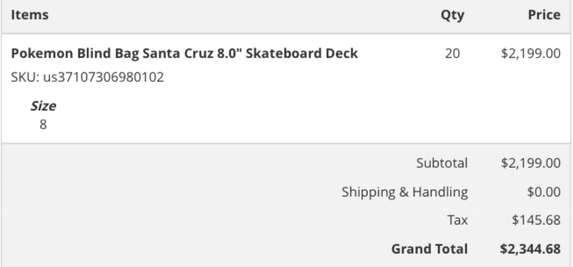 ONE MEMBER | $6,000+ PROFIT | ONE FLIP 🤯 

Zumiez restocked the Pokemon Santa Cruz Blind Bags which resell for over $400 each 💸

Retail was only $110 and Members were able to secure orders of 20 👑

LIKE + RT AND OPEN UP YOUR DMS 💜