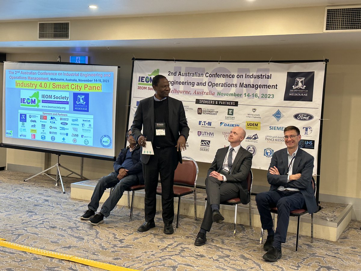 Dr. Shamsul Huda, Senior Lecturer of Deakin University presented on NIST Framework for Improving Critical Infrastructure Cybersecurity as a panel member of Industry 4.0 at the 2nd Australian IEOM Melbourne Conference - November 16, 2023 - ieomsociety.org/melbourne2023/