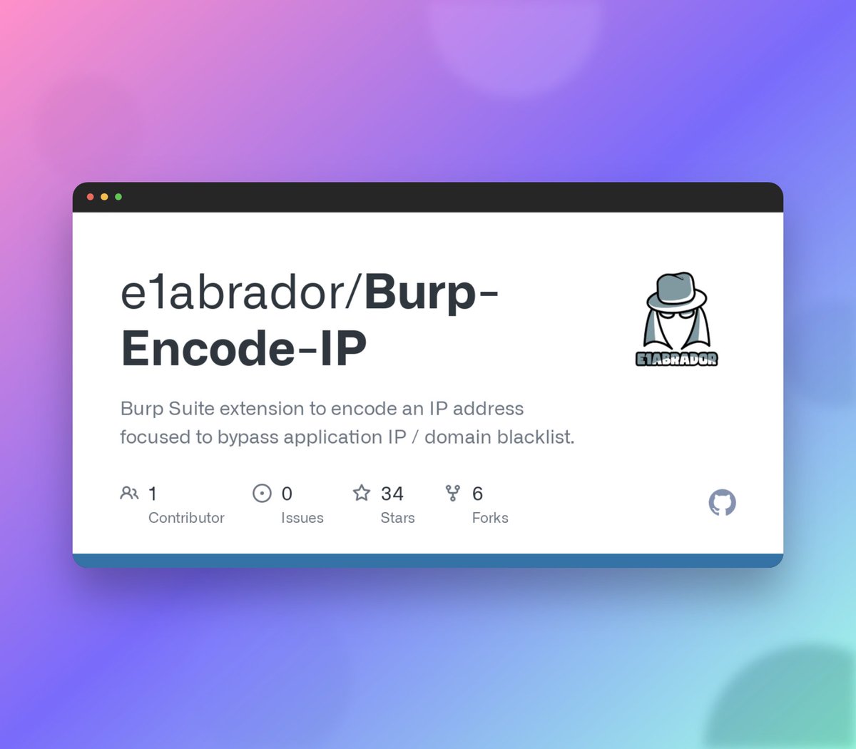 thebinarybot's tweet image. 🛠️It&apos;s #ToolThursday and today I recommend you all to checkout &quot;Burp-Encode-IP&quot;

#bugbounty #cybersecurity