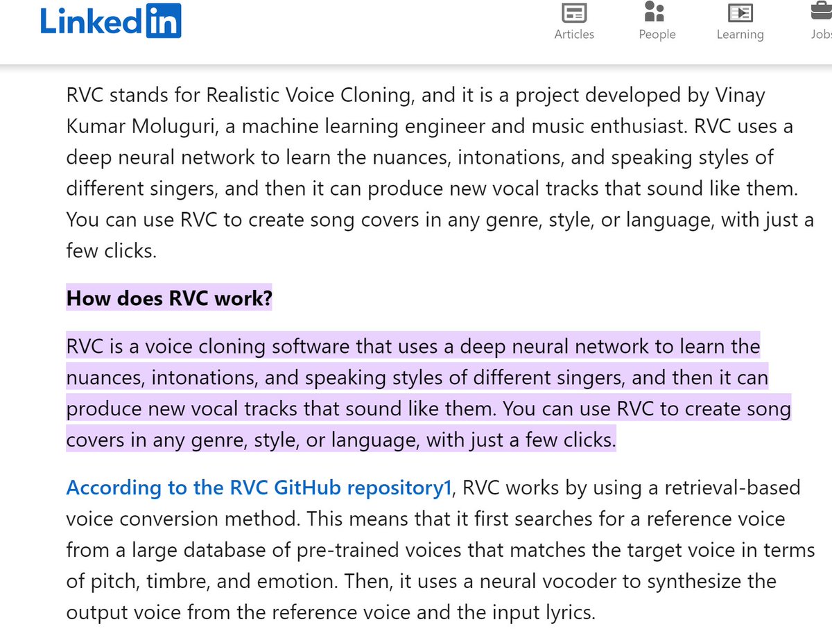 ePiaeon's tweet image. Current AI vocal synths and RVC technology rely on being provided singing data from a vocalist, such as a singer singing 25 songs. The developer then labels the consonants and vowels of the singing, which in turn leads to the data being trained to create the voice model.