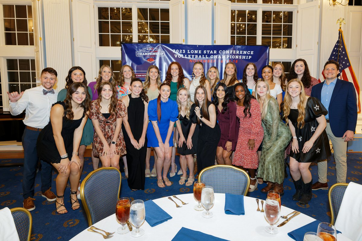 LoneStarConf's tweet photo. Your 2023 Lone Star Conference Volleyball Regular Season Co-Champions: @WTBuffNation. 🏐🏆
#LSCvb | #D2vb https://t.co/I1ru3vfSuB
