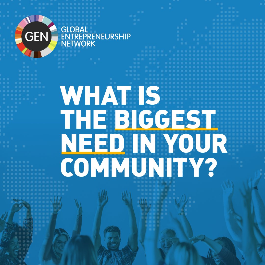 Did you know that this week is Global Entrepreneurship Week? 🌍💥

All around the world people are getting together to help grow entrepreneurship in their community.

We want to know from you, what is the biggest need in your community that you think requires solving?