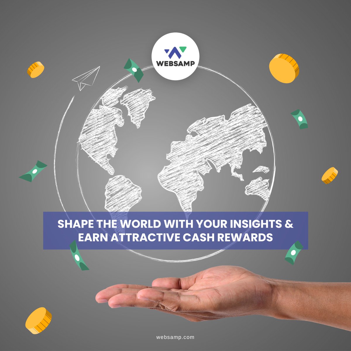 WebSamp's tweet photo. Websamp's global surveys offer fast payouts through Razorpay. Get involved and start making a difference today by downloading https://t.co/KsFcV1rKl3

#GlobalSurvey #payouts #cashrewards #earnonline2023 https://t.co/M3PqVICAnQ