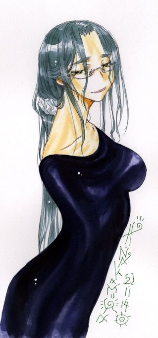 しゅ しゅ しゅ、と、姉さんが廊下をよつんばいで這ってるおとがする。きい、とドアノブをまわすおと。ゆっくり開いてゆくドアのすきまから、姉さんの白いキャミソールと、あかいくちびるが、見える。
どじんち冬コミ新刊「姉這い」キャララフに色をつけたものでございます。 