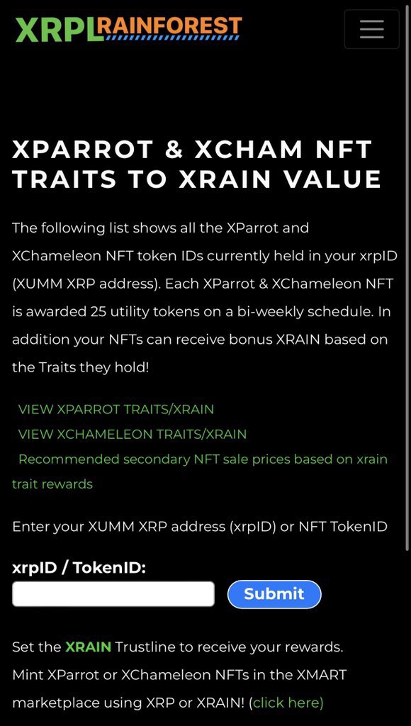XRPLRainforest's tweet photo. Earn $XRAIN rewards and MINT more #XRPLRainforest &amp;  @XChameleonsNFT NFTs. 

The more NFTs you own, the greater your $XRAIN rewards! 🦜🦎🦉☔️💦💦

$XRAIN Points are also the key to unlocking XRP Monthly Royalty payments. 

Track your $XRAIN rewards:
https://t.co/ICQlgk4lYp https://t.co/kTltFVd9b4