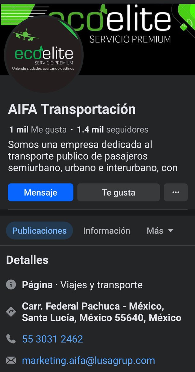 SusaGoAn's tweet photo. @marcelamerino @juanburgos Te recomiendo ampliamente "Eco Élite" (adjunto ss). $120 desde Parque España al AIFA, una hora de viaje. Lo único que les faltaría serían horarios extendidos a la noche pero de todo lo demás, cool. https://t.co/B0AiBc8B6s
