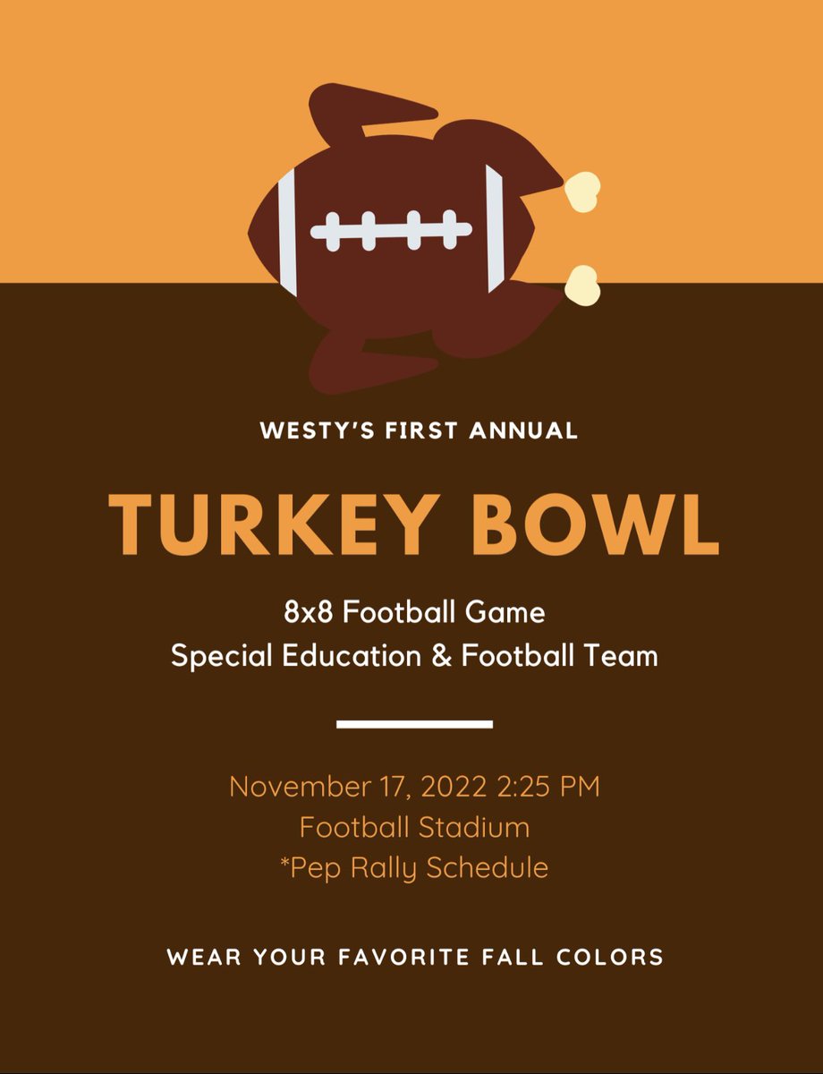 <a href="/ColoradoNewsCCM/">Colorado Community Media</a> <a href="/9NEWS/">9NEWS Denver</a> <a href="/9NEWSSports/">9NEWS Sports Denver</a> <a href="/DenverChannel/">Denver7 News</a> <a href="/KDVR/">FOX31 Denver KDVR</a> <a href="/cbs_denver/">CBSDenver</a> 

Our first "Turkey Bowl" will be held at Memorial Stadium, Friday at 2:30pm. This is an inclusive football game that brings our varsity football team and students from our special education department.