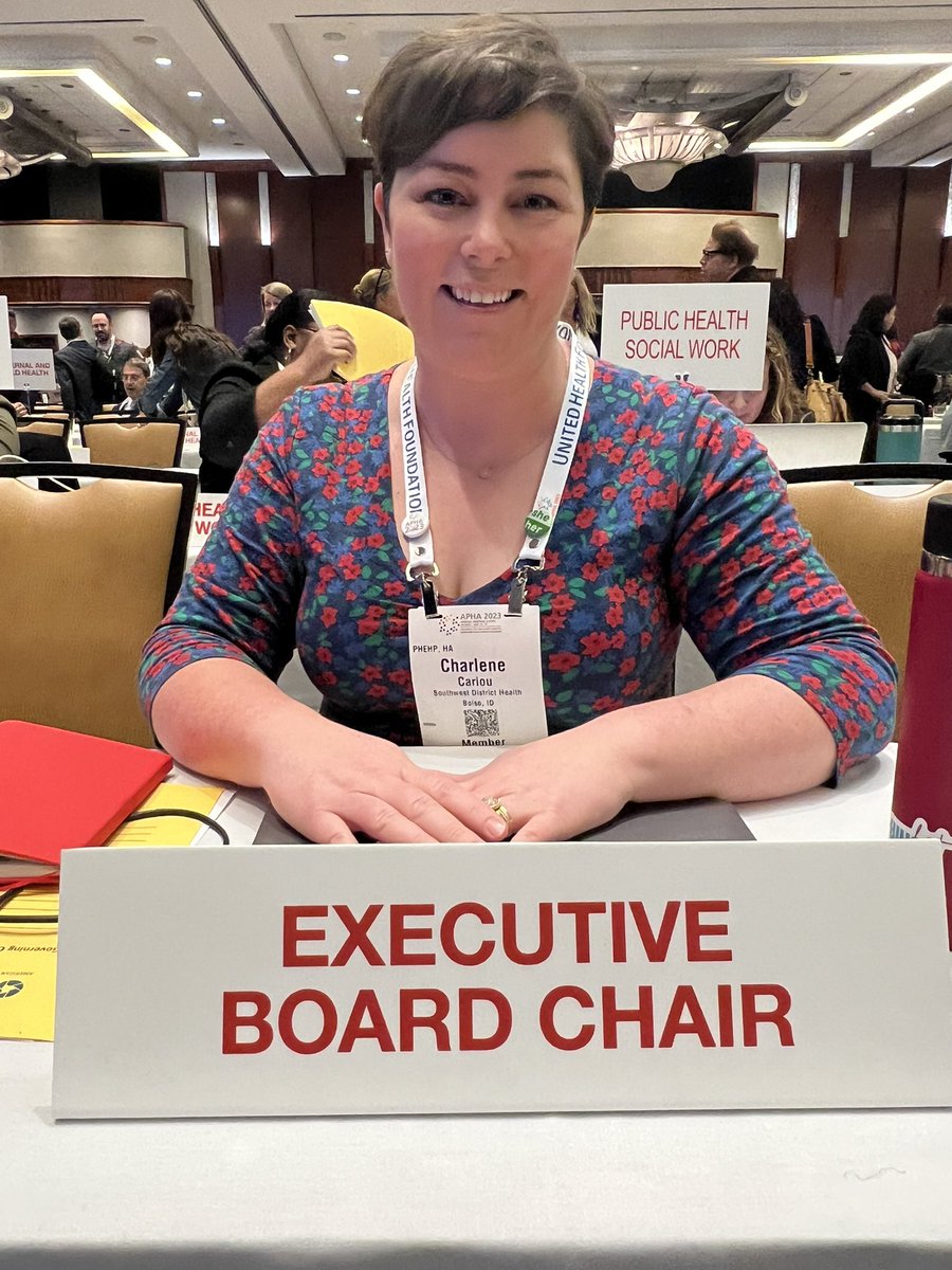 As this <a href="/APHAAnnualMtg/">APHA's Annual Meeting & Expo</a> wraps up my term on the <a href="/PublicHealth/">APHA</a> Executive Board does as well. It’s been an honor, joy, and pleasure to serve for the past 4 years and this last one as Chair. #APHA2023