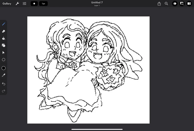 Very rough wip but personally I think we look extremely cute so far ☺️ 
