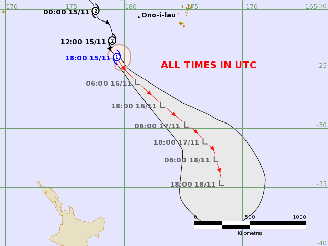 LimWeather's tweet photo. #Mal now further down to 65mph or Cat 1 Aus Scale #Cyclone and will continue to weaken S of #Nadi from peak intensity
The system now no longer forecast to be a land threat as it turns post tropical in the open seas of the SPAC
#Wxtwitter #Tropicswx #CycloneMal #02F https://t.co/uibEgfinGU