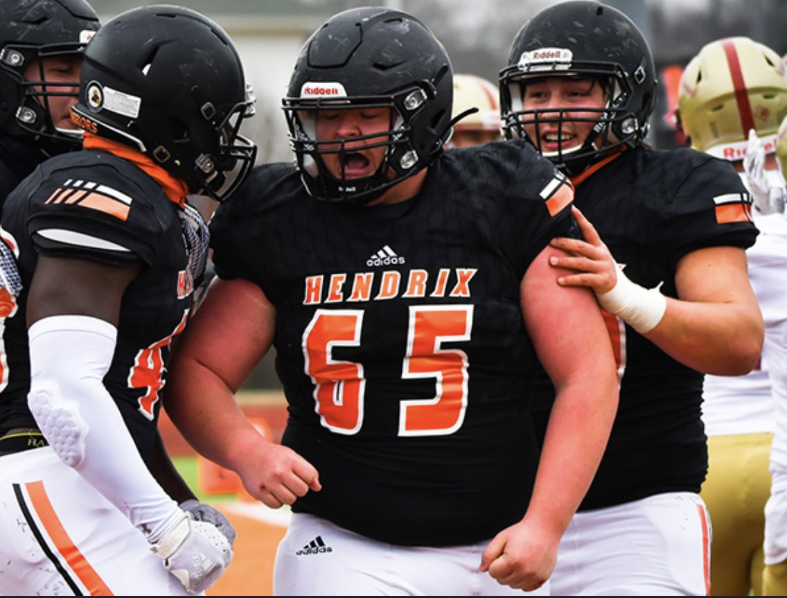 #AGTG Beyond blessed to receive my first offer from <a href="/HendrixFootball/">#WeAreWarriors</a> <a href="/_CoachMAC1/">COACH COBB</a> <a href="/iamcoachgene/">Gene Robinson III</a> <a href="/omrebel9058/">db</a> <a href="/obrebel2123/">Shannon O'Brien 🏈</a> <a href="/TylerTopNotch/">Tyler Rhodes ✞🚀</a> <a href="/AmareMclaren/">Amare’ McLaren</a> <a href="/jayy52__/">Jamee Hicks</a> <a href="/iamcalebw1/">Caleb Williamson</a>