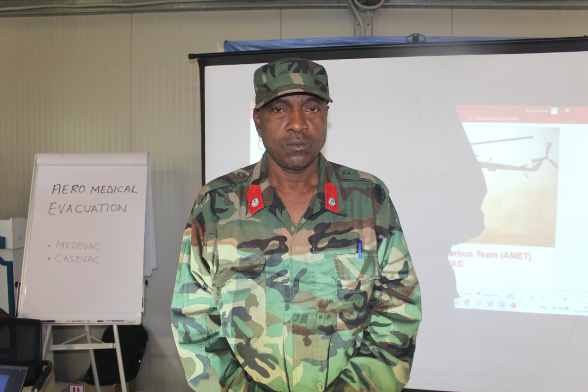 60thDivision's tweet photo. The Deputy Commander of  60th Division SNA Mr. Ali Habad, has given training to some of the officers of the 60th Division and senior officers of the Sector 3 Command of Atmis in Baidoa. This training was conducted by the UNSOS  and trained in piloting international airports. https://t.co/VB3aC8d3V2