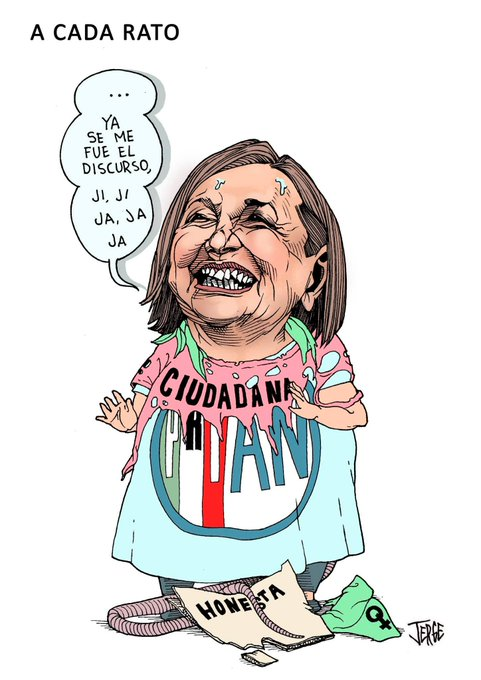 FAFierroP's tweet photo. A CADA RATO- Jerge
@monerojerge
#LadyLaPendejié ... Oootra vez.
#LadyTeleprompter #LadyBotarga #LadyFox #LadyGelatinas #XochitlGalvez https://t.co/5A7RgEIQL0