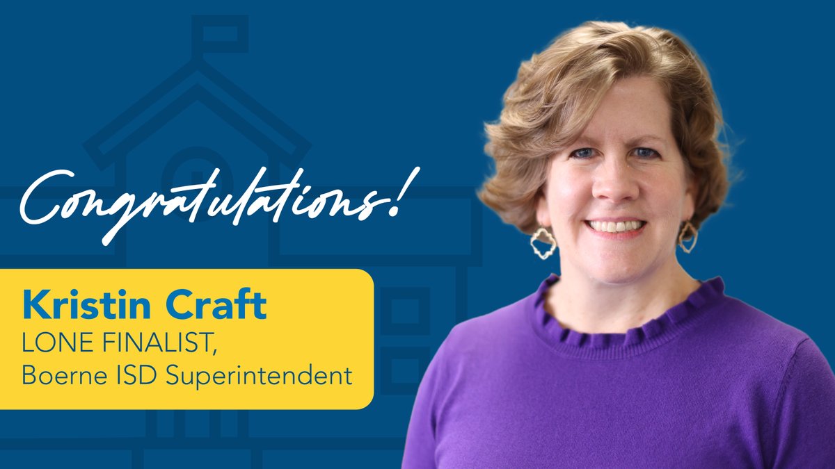 Spring Branch ISD (@sbisd) on Twitter photo Congratulations to Dr. Kristin Craft (<a href="/kristincraftTX/">Kristin Craft, Ed.D.</a>) on being named the lone finalist for Superintendent of <a href="/BoerneISD/">Boerne ISD</a>! 🎉
📲 Read the full announcement in English bit.ly/40VAqk1
📲 Read the full announcement in Spanish bit.ly/3SIXGzE Congratulations to Dr. Kristin Craft (<a href="/kristincraftTX/">Kristin Craft, Ed.D.</a>) on being named the lone finalist for Superintendent of <a href="/BoerneISD/">Boerne ISD</a>! 🎉
📲 Read the full announcement in English bit.ly/40VAqk1
📲 Read the full announcement in Spanish bit.ly/3SIXGzE
