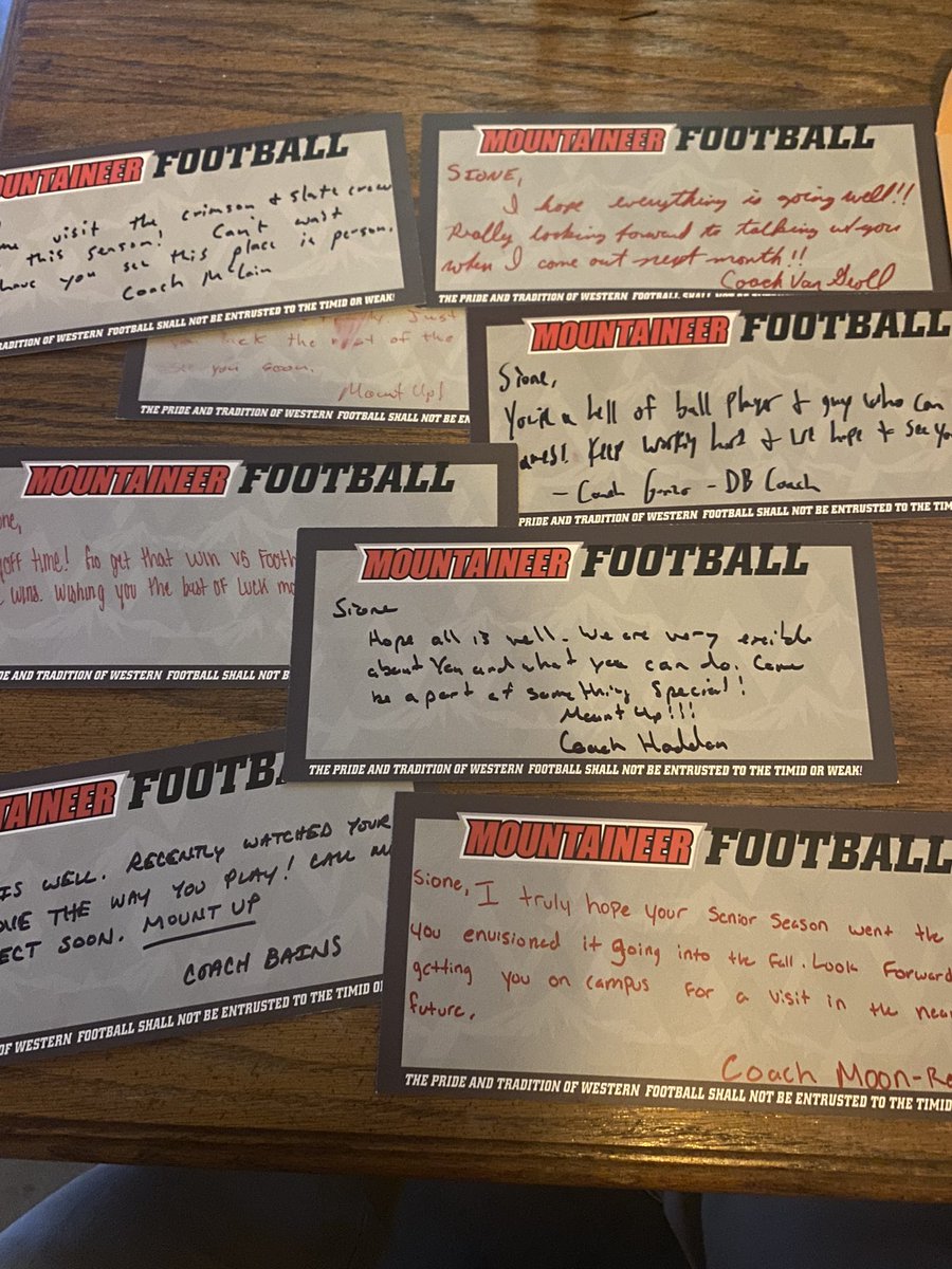 sione44fakava's tweet photo. Want to thank @MountaineerFB for the love appreciate it @CoachJVG https://t.co/r3DPYkBDzJ