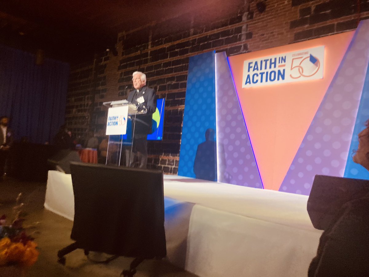 RichWoodIACS's tweet photo. At 50th anniversary celebration of Faith in Action @FIAnational — outgrowth of Fr. John Baumann’s founding vision in 1973 https://t.co/Qxftn85A5I