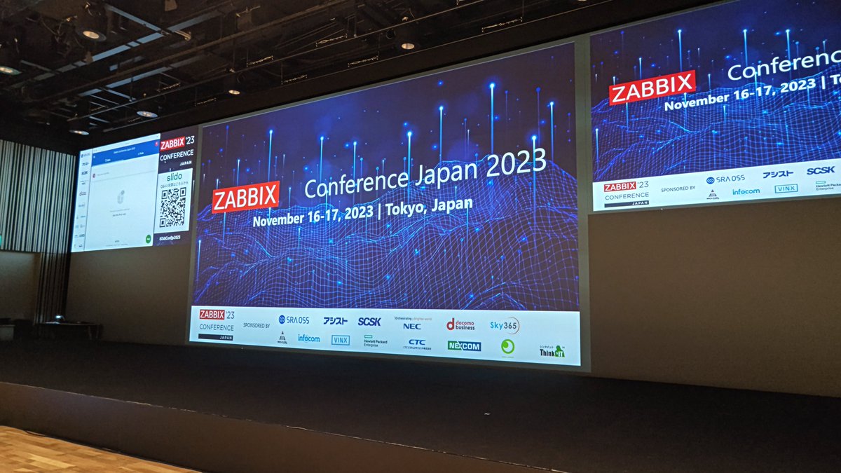 zabbix_jp's tweet image. Zabbix Conference Japan 2023 開場しました！#Zabbix　#ZabConfJp2023
zabbix.com/jp/events/conf…