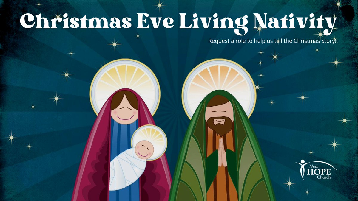 NewHopePowell's tweet photo. New Hope’s Living Nativity will take place at the 10am Christmas Eve service this year! We need help from our 4th &amp; 5th graders to make the story of Christmas come alive! https://t.co/SkJh2NvPN9