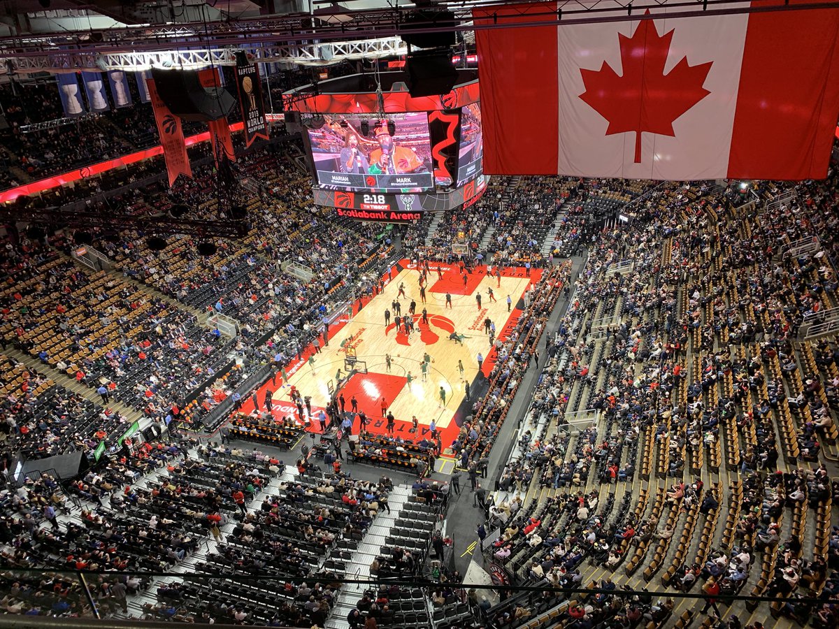 joshregala's tweet photo. #Views from the Fan Zone

Free tickets from work for the Raptors vs Bucks game!

Lillard in the building 🤩 https://t.co/YF8sKV0R1m