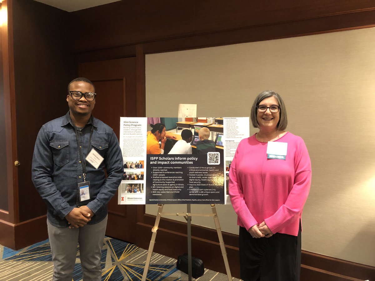 evangeline613's tweet photo. Great day to share about the Illini Science Policy Scholars Program at the Extension Annual Conference. https://t.co/3Q3laN7SQ7