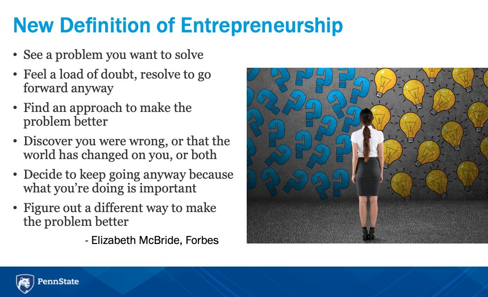 Prevention Research Center at Penn State (@prcpennstate) on Twitter photo How do you define #entrepreneurship? Today, our Director for Social Impact Meg Small gave a shoutout to <a href="/editoremacb/">Elizabeth MacBride</a> for this definition, saying it's how we approach work here at the Prevention Research Center. How do you define #entrepreneurship? Today, our Director for Social Impact Meg Small gave a shoutout to <a href="/editoremacb/">Elizabeth MacBride</a> for this definition, saying it's how we approach work here at the Prevention Research Center.