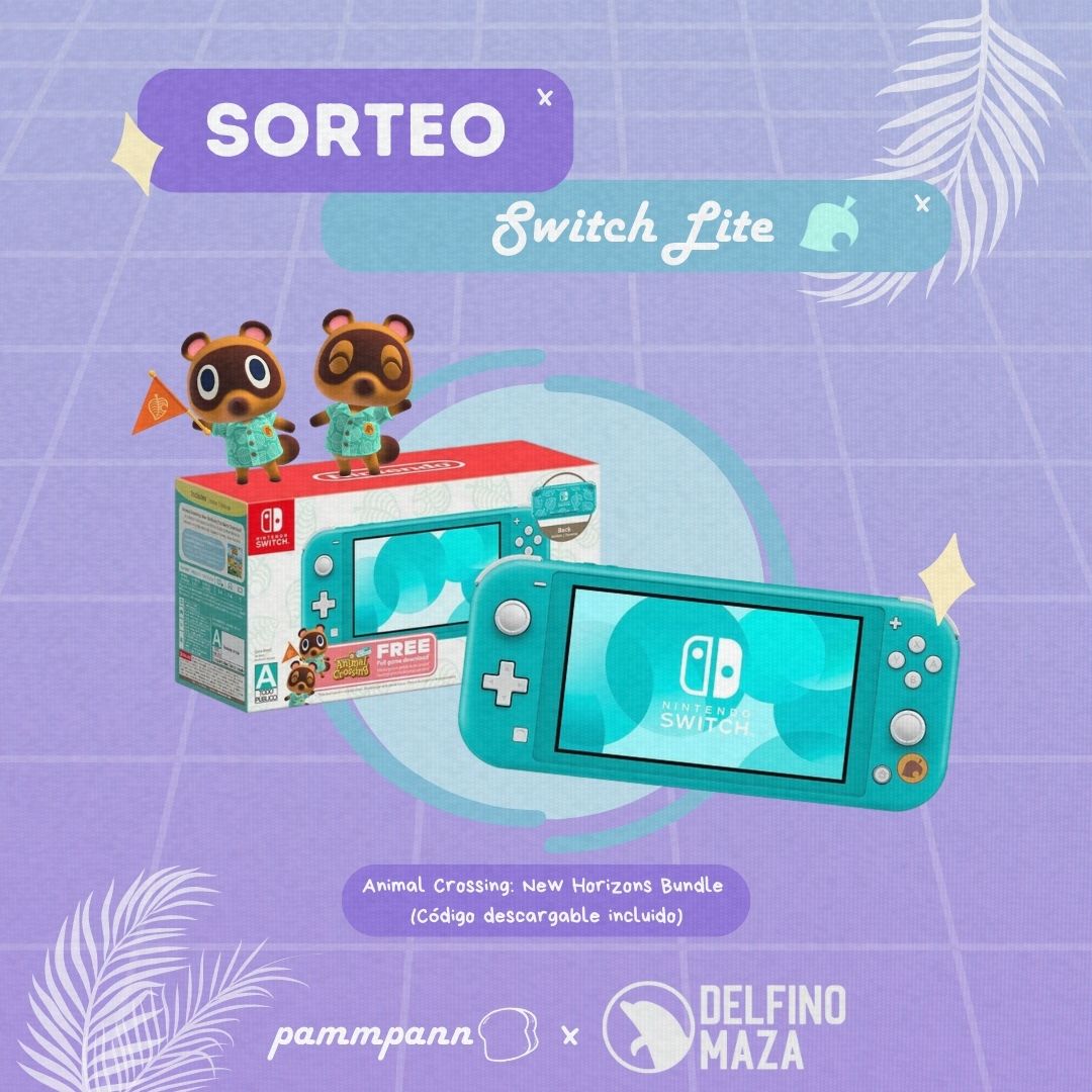 SORTEO DE BIENVENIDA!!! 🐬🍞
Switch Lite Animal Crossing: New Horizons Bundle🌴🎁

Reglas para participar: 
🔹 Follow a <a href="/DelfinoMaza/">Delfino Maza</a>  &amp; <a href="/pammpann/">Pam╰(*´︶`*)╯🍞</a>  
🔹 Like &amp; RT 
🔹 Etiquetar a dos amigos!

Se dará a conocer gandor@ el 8 de Diciembre c: Mucha suerte a todooos!!! 🥖✨