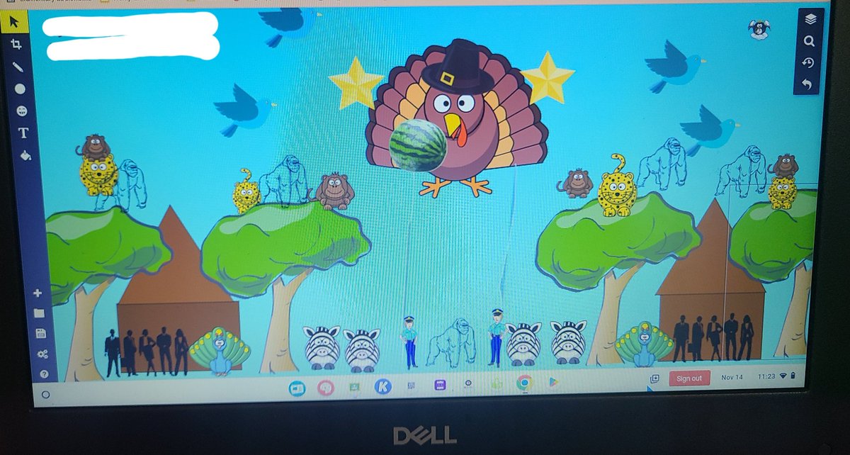 MissLugo_'s tweet photo. Ss created their own versions of Thanksgiving day parades on Sketchpad. They enjoyed being silly and were great problem solvers! @BrightAcadFISD #FISDfineartsleads https://t.co/7W880YT3sA