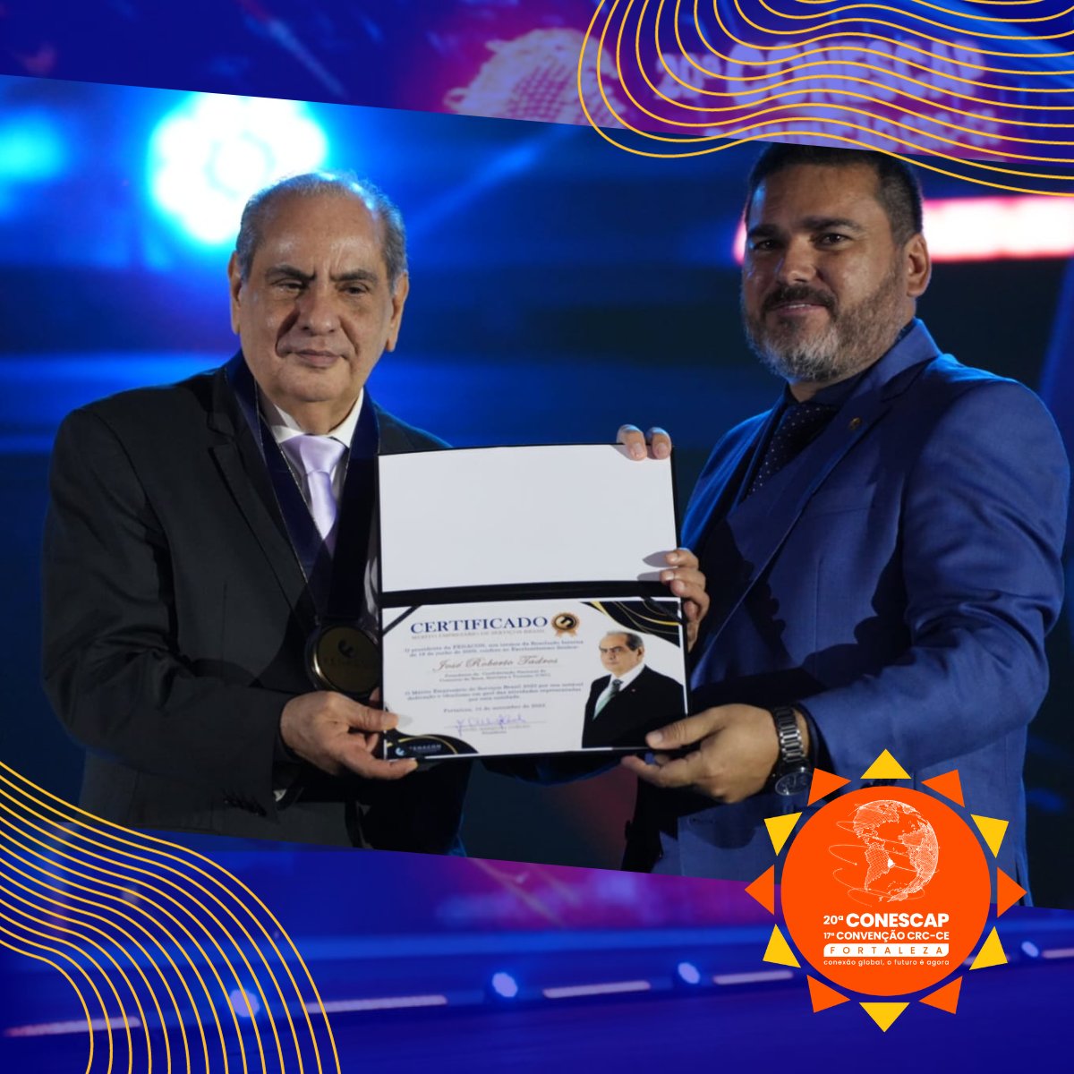 Fenaconfed's tweet photo. O atual presidente da CNC, José Roberto Tadros, foi homenageado com a medalha Empresários de Serviços do Brasil durante a abertura da 20ª CONESCAP e 17ª Convenção CRCCE.

Leia mais: https://t.co/SmarySTotp

#Conescap #20ªCONESCA #fenacon#Tendências #Inovação #Empresários https://t.co/6ajIFCyeSX