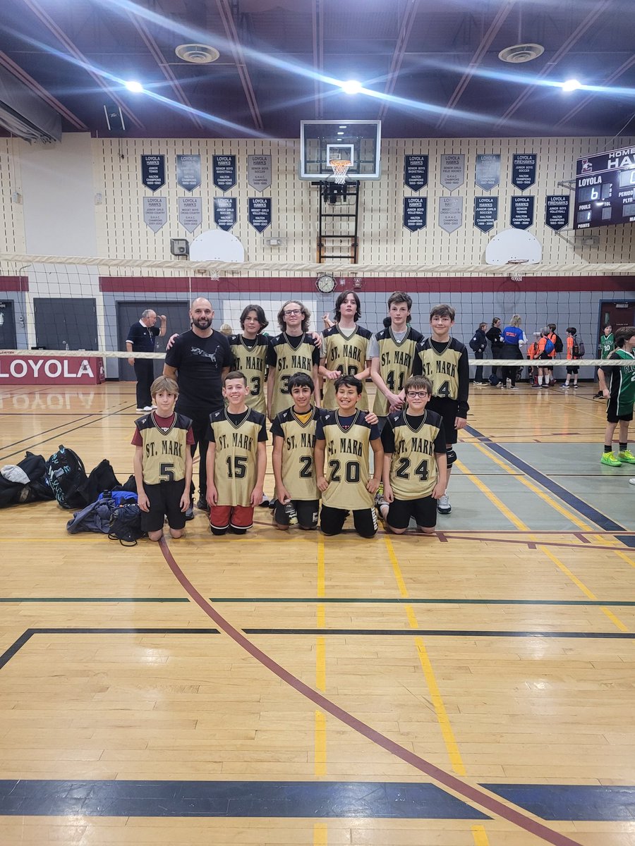 Spent the night with the <a href="/MarkLion14/">St. Mark School</a> Senior Boys Volleyball team. What a difference this time around. The boys have been working so hard for the past month and it showed. Well done gentlemen you made St Mark proud.