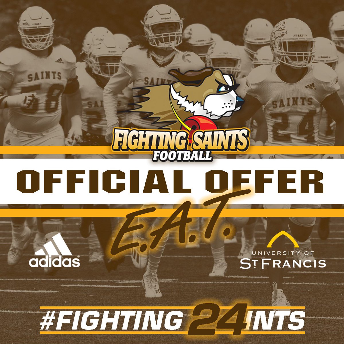 #AGTG After a great conversation with @CoachStekala I am honored to announce that I have received my 2nd offer from @USFSaintsFB #Proverbs 3:5-6 @jonhebb @EDGYTIM @DeepDishFB @CoachBigPete @PrepRedzoneIL @Rivals @SWiltfong247 @CoastRecruits @JimmyFPSports @TopPreps @SHSSports