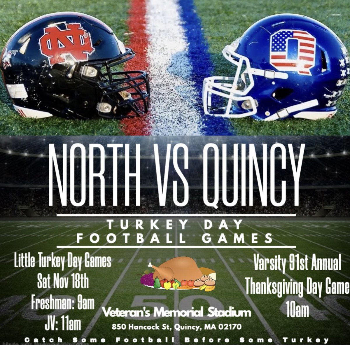 Thanksgiving Day Football game pre-sale tickets 🎟️ are on sale now at both high schools &amp; at all 5 middle schools. Pre-sale tickets will be $5 for everyone. 

Tickets will also be sold at the gate the morning of the game. 
Game day prices: $10 adults, $5 students &amp; seniors