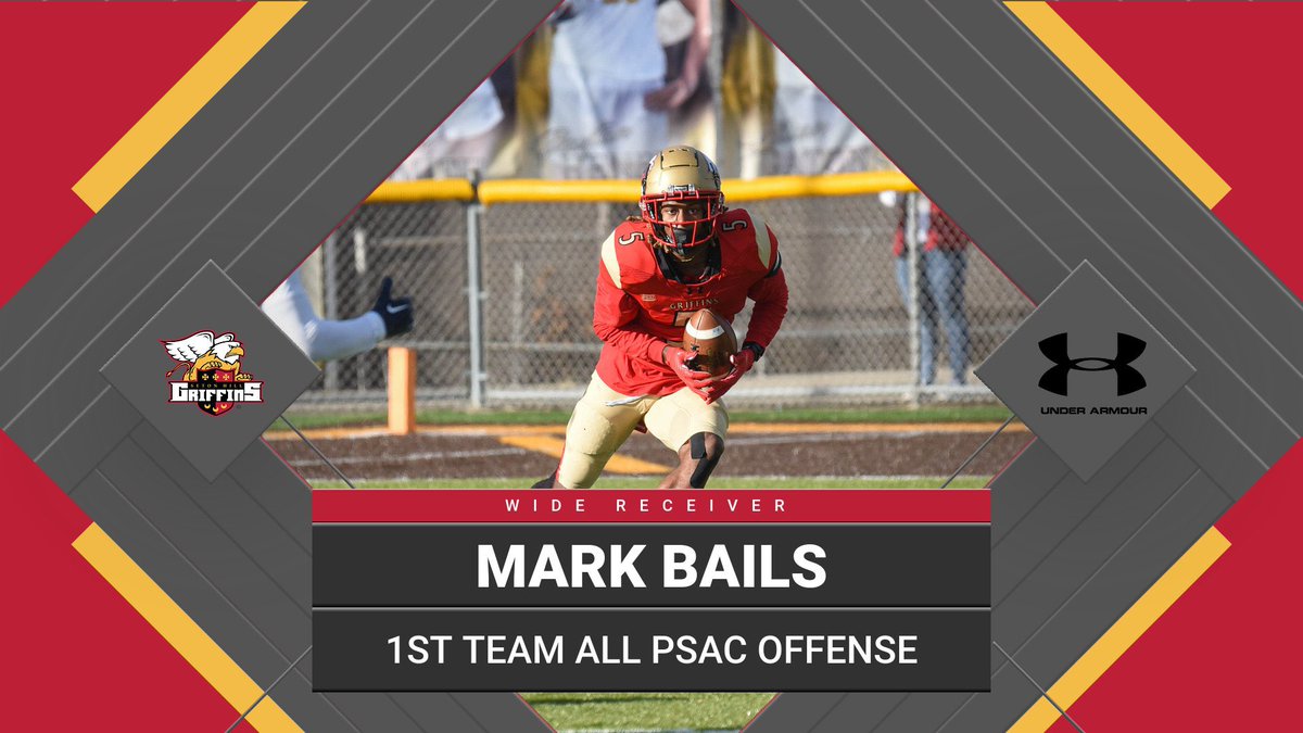 Big time shout out to Mark on becoming First Team all PSAC at Wide Receiver❗️

5️⃣ was live this season with
46 Receptions 
8 touchdowns 
926 receiving yards while averaging 20.2 yards per reception

Insane year for the playmaker out of New Jersey 🗣️🔥