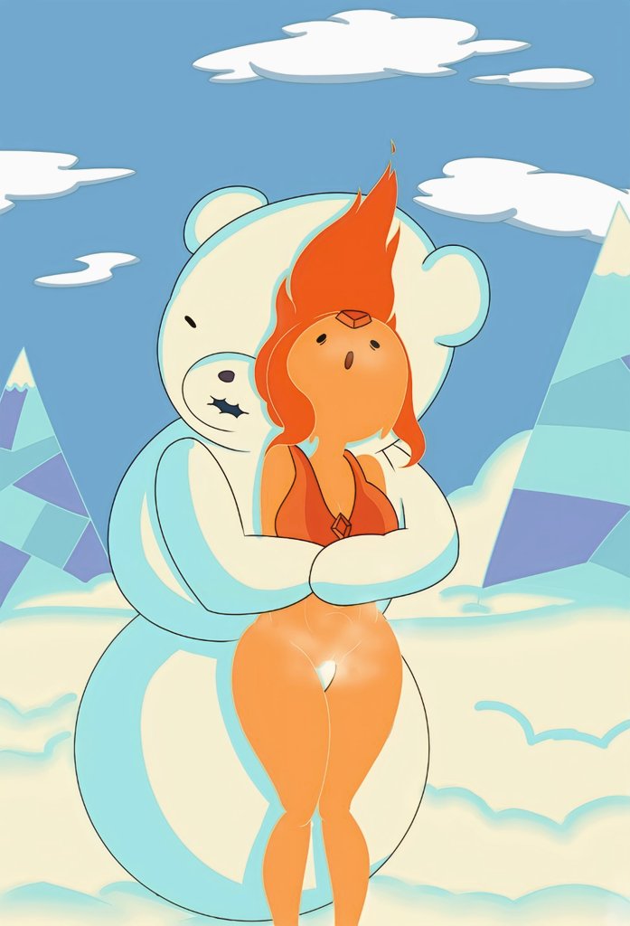 Daryoart's tweet photo. #timeadventure
#horadeaventura
#bearice
#princessflame
Finn cuckeado x2 🔥🐻❄️ https://t.co/JDy6bmoqu5