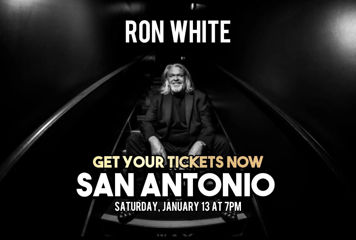 SAN ANTONIO, TX! Get your tickets NOW. majesticempire.com/events/ron-whi…. We've got an awesome show for you. Can't wait to see you all!🔥 #ronwhite #comedy #standupcomedy #SanAntonio
