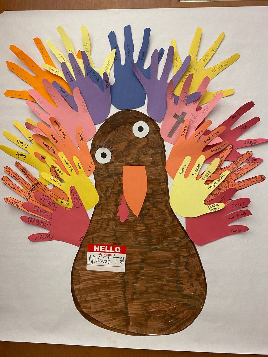 TeamUnitedWMS's tweet photo. Our students made feathers of gratitude as a reflection of today’s Wildcat Wednesday SEL lessons @wmsnatick #WilsonUnited #SEL #Gratitude https://t.co/UJR2DEf1jf
