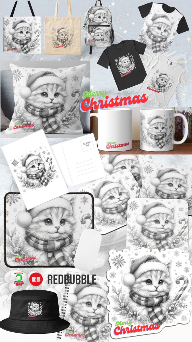 rakulone's tweet photo. Merry Christmas Meow V.3
https://t.co/vtV8TrkVhe
Unusual Gifts for Extraordinary People This Christmas, surprise your loved ones with a unique and special gift. You'll find something for everyone on your list.
#Accessories #Gifts #Christmasgifts #redbubble https://t.co/FoOm3wTCdR