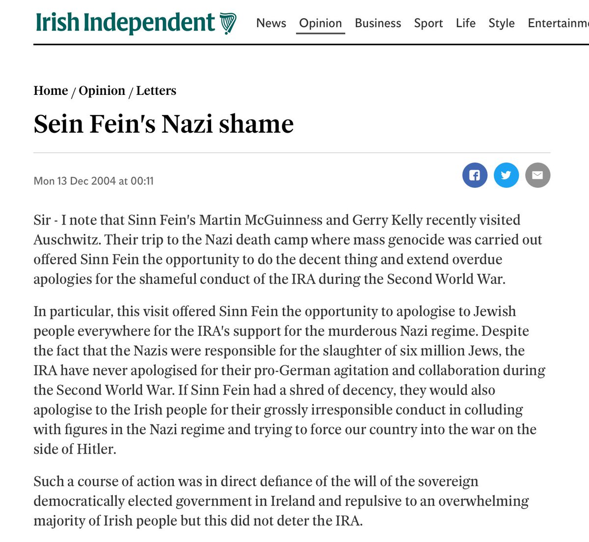 leonjed62's tweet photo. @sinnfeinireland The founding father of Sinn Fein was a leading backer of the Limerick pogrom, Irelands leader signed a book of condolences on Hitlers death and Ireland refused all Jewish immigration in the lead up to WW2, they even shunned their own soldiers that fought against the Nazis. https://t.co/IxqhmR8lFi