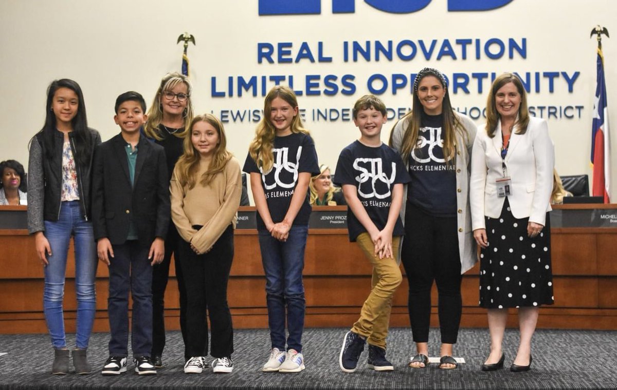 Incredibly proud of our <a href="/HicksElementary/">Hicks Elementary</a> STUCO officers past and present for receiving the TEPSA recognition. Their leadership is impactful and they are lead by outstanding student council sponsors!

Side note: My daughter is this years Historian and I couldn’t be prouder. 💙🤍🐺
