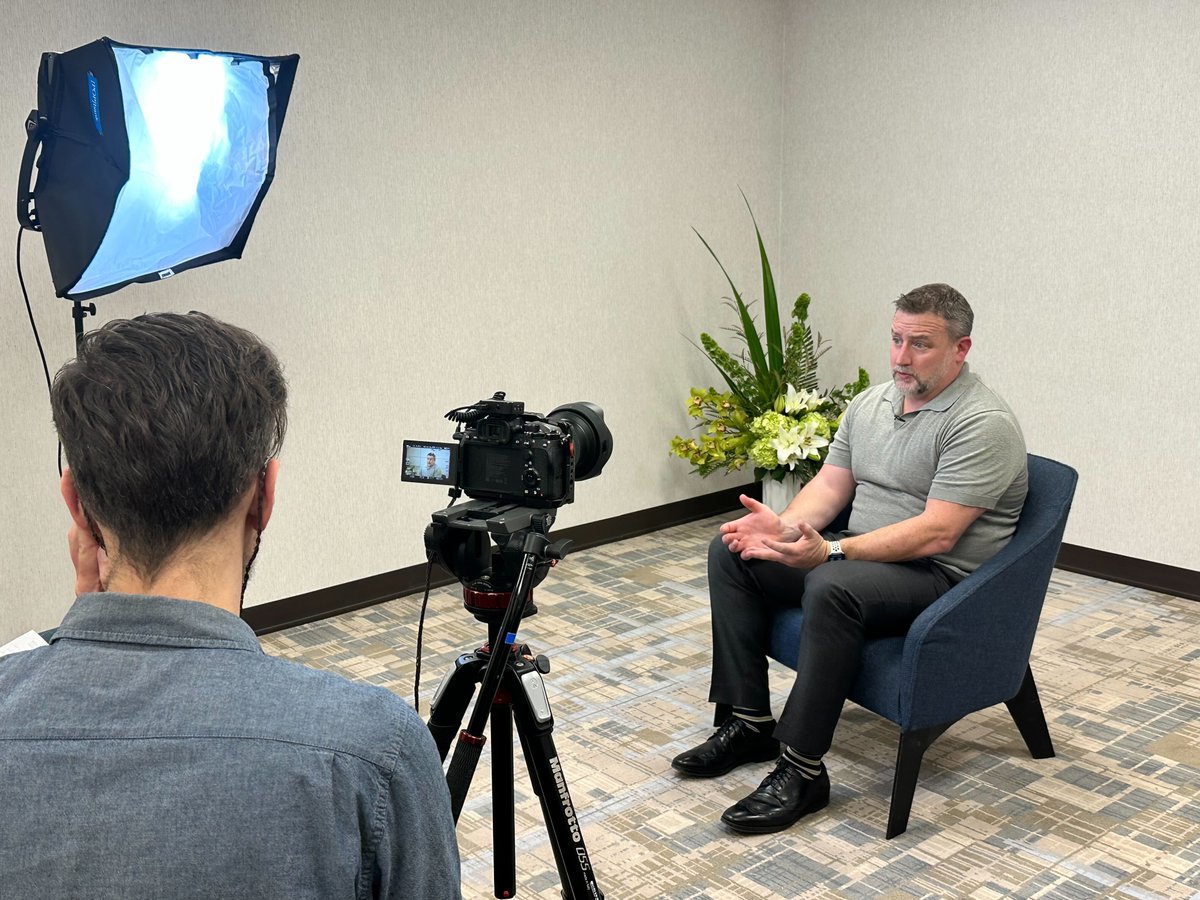 We're here behind the scenes for #BHT2023 speaker interviews with <a href="/HiWoebot/">Woebot</a>! Here's a sneak peek of our Chief Innovation Officer <a href="/KacieAKelly/">Kacie</a> &amp; Chief Policy Officer <a href="/JohnSnookMMHPI/">John Snook</a>'s conversations about the conference and our #mentalhealth policy track.🧵