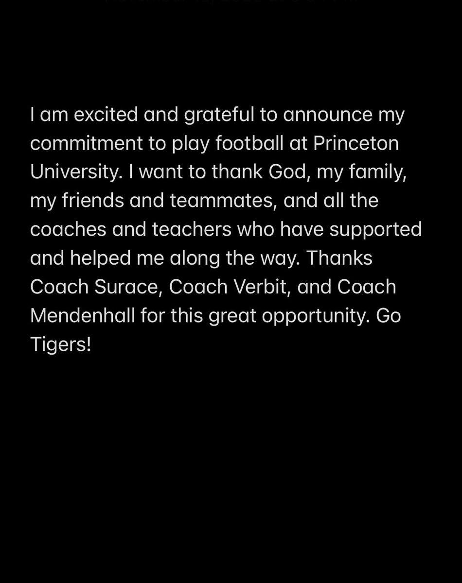 1000% Committed #juice24 #princetonftbl @Coach_Mende @CoachBobSurace @SVerbit @MBAFootball @MbaAthletics @MBACoachBrock @CSmithScout