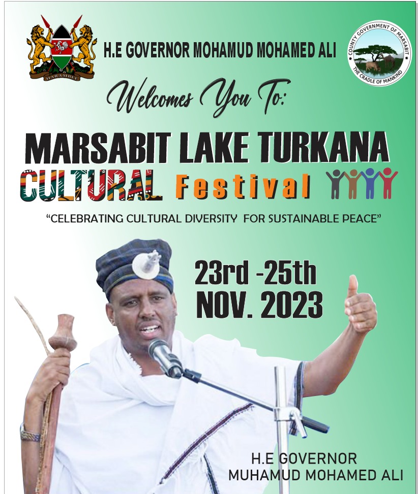 Mkufunzi_Wario's tweet photo. Join us in celebrating cultural diversity &amp; fostering sustainable peace at the Marsabit Lake Turkana Cultural Festival from November 23rd to 25th. Let's come together &amp; embrace the richness of Kenyan heritage.Don't miss out on this incredible event! #CulturalFestival https://t.co/N0hhWXa1LR