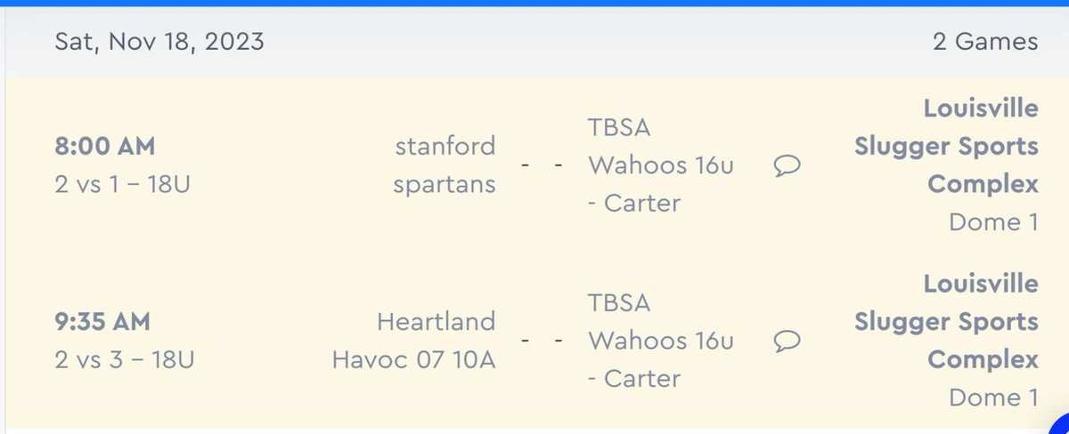 daci_walls's tweet photo. Finishing up our fall season this weekend in Peoria at the Louisville Slugger Dome!  My Wahoos team and I will be playing up in the 18U division against some great competition!! Come check us out. Game times listed below. @TbsaWahoos07 @SteveLeverton2 @SBRRetweets https://t.co/qHNdyUUGy1