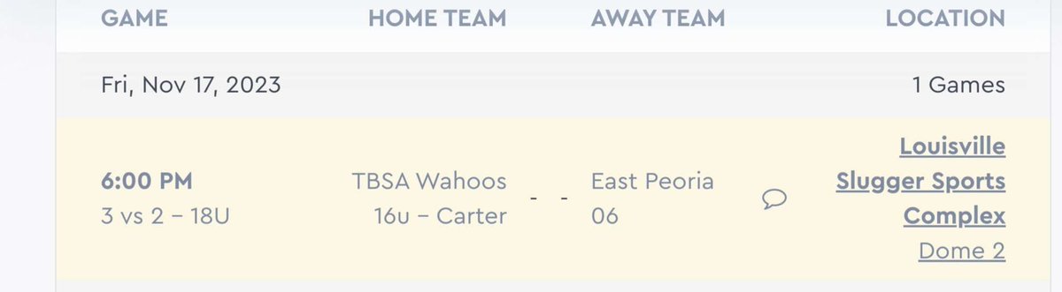 daci_walls's tweet photo. Finishing up our fall season this weekend in Peoria at the Louisville Slugger Dome!  My Wahoos team and I will be playing up in the 18U division against some great competition!! Come check us out. Game times listed below. @TbsaWahoos07 @SteveLeverton2 @SBRRetweets https://t.co/qHNdyUUGy1