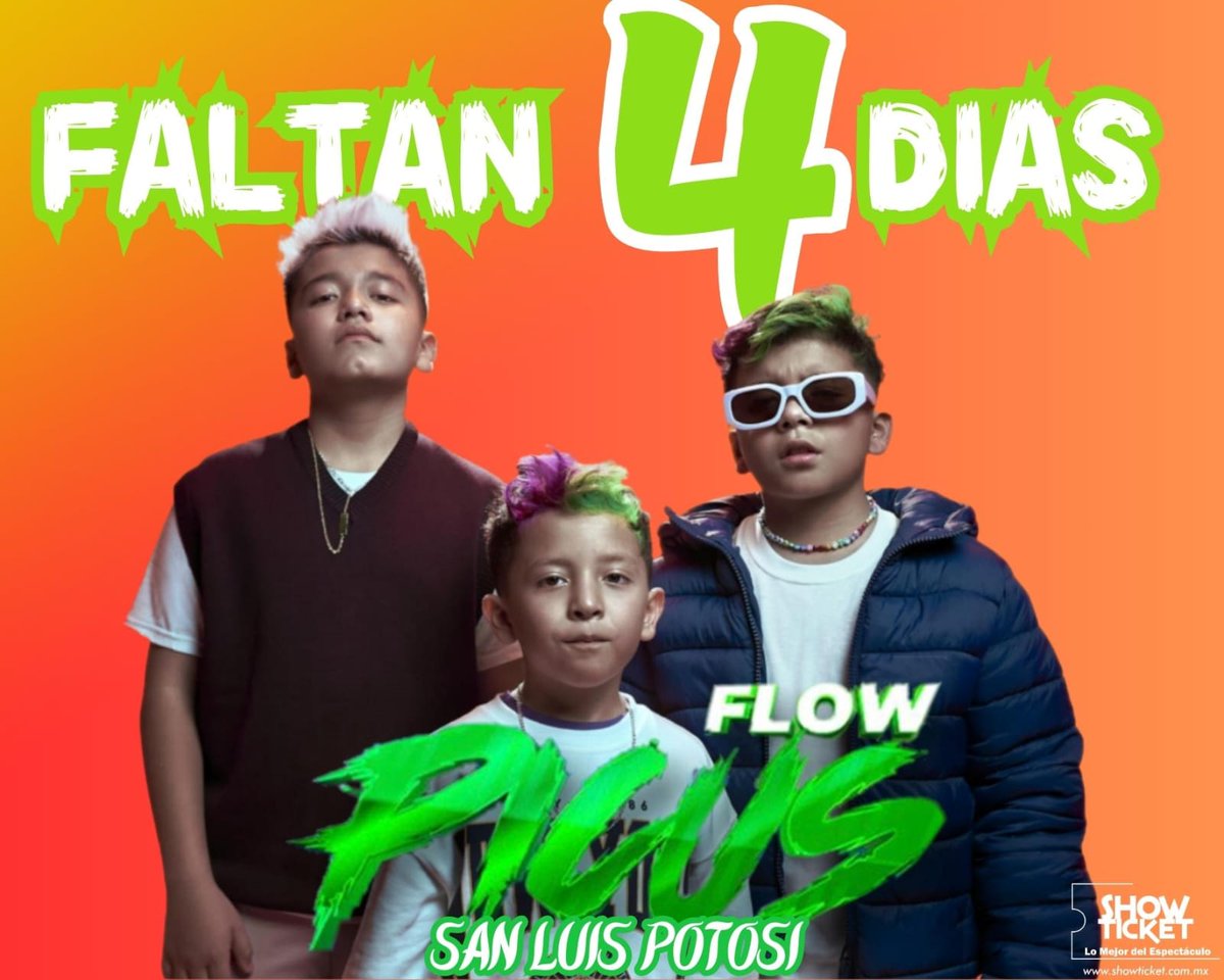yqueplan_com's tweet photo. Solo a 4 Días para PICUS en San Luis Potosí 📷
📷 https://t.co/TdOfHL0fy3 
.
.
#picusflow #picus #sanluispotosi #Showticket ShowTicket https://t.co/HTCiPJw2nl