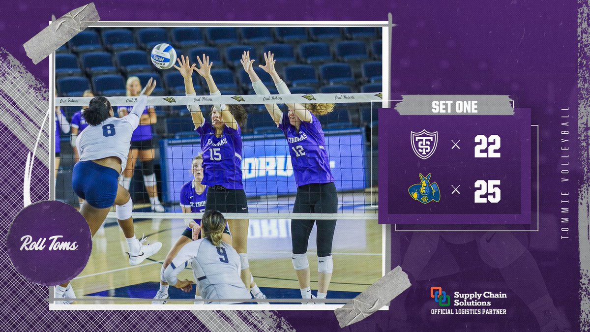 Tommievball's tweet image. Kansas City takes the first set

#RollToms | #SummitVB