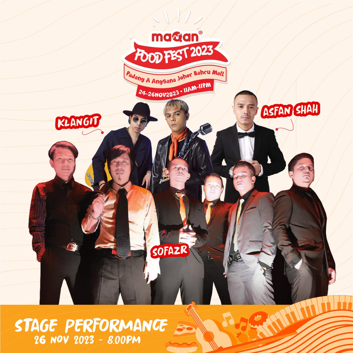 Datang maQan Food Fest 2023 ni sambil makan, sambil kita enjoy muzik dari artis artis yang dibawakan khas untuk korang enjoy dan have fun dengan family dan geng maQan korang 🎸🤟🏻

Jumpa sana geng maQan sekalian, Masuk adalah PERCUMA. Save the date guys! 😎